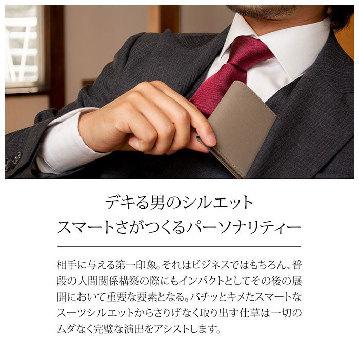 ノーブランド No Brand DomTeporna 牛革 二つ折り財布