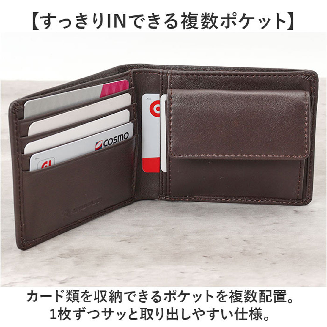 バックヤードファミリー BACKYARD FAMILY ArnoldPalmer 二つ折り財布 (BROWN) BROWN