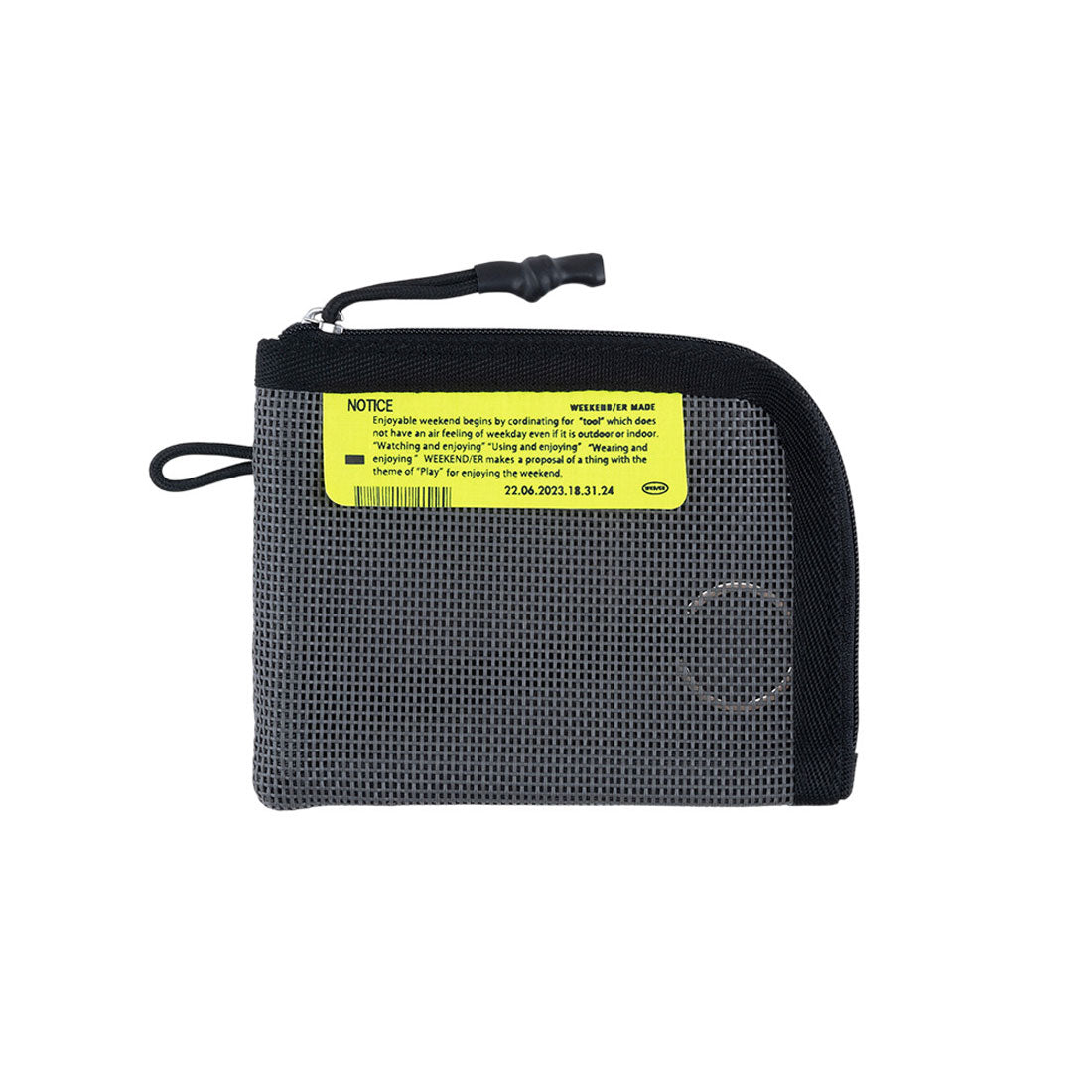 バックヤードファミリー BACKYARD FAMILY WEEKENDER PVC MESH MULTI CASE (05.CHARCOAL) 05.CHARCOAL