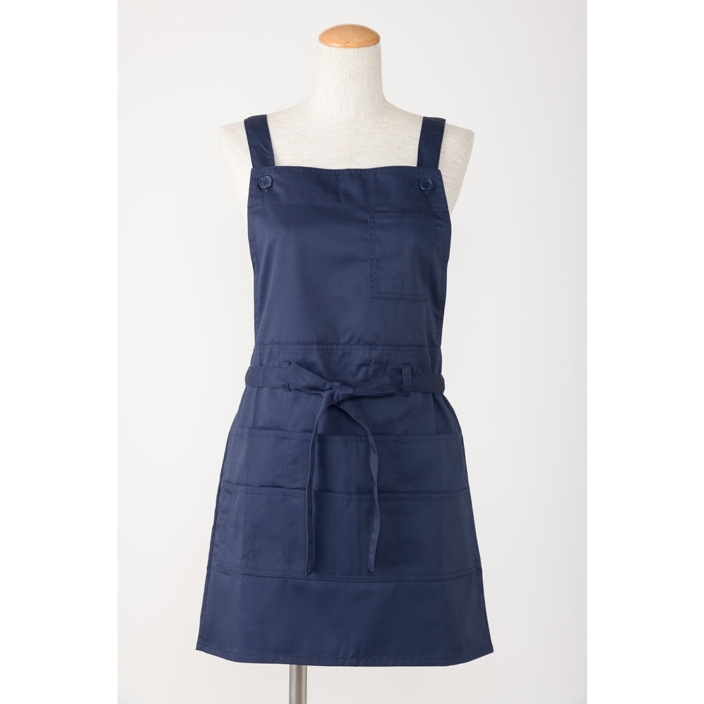 バックヤードファミリー BACKYARD FAMILY エプロン お尻隠れる ショート,ネイビー