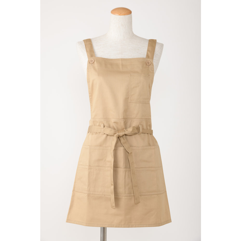 バックヤードファミリー BACKYARD FAMILY エプロン お尻隠れる ショート,ベージュ