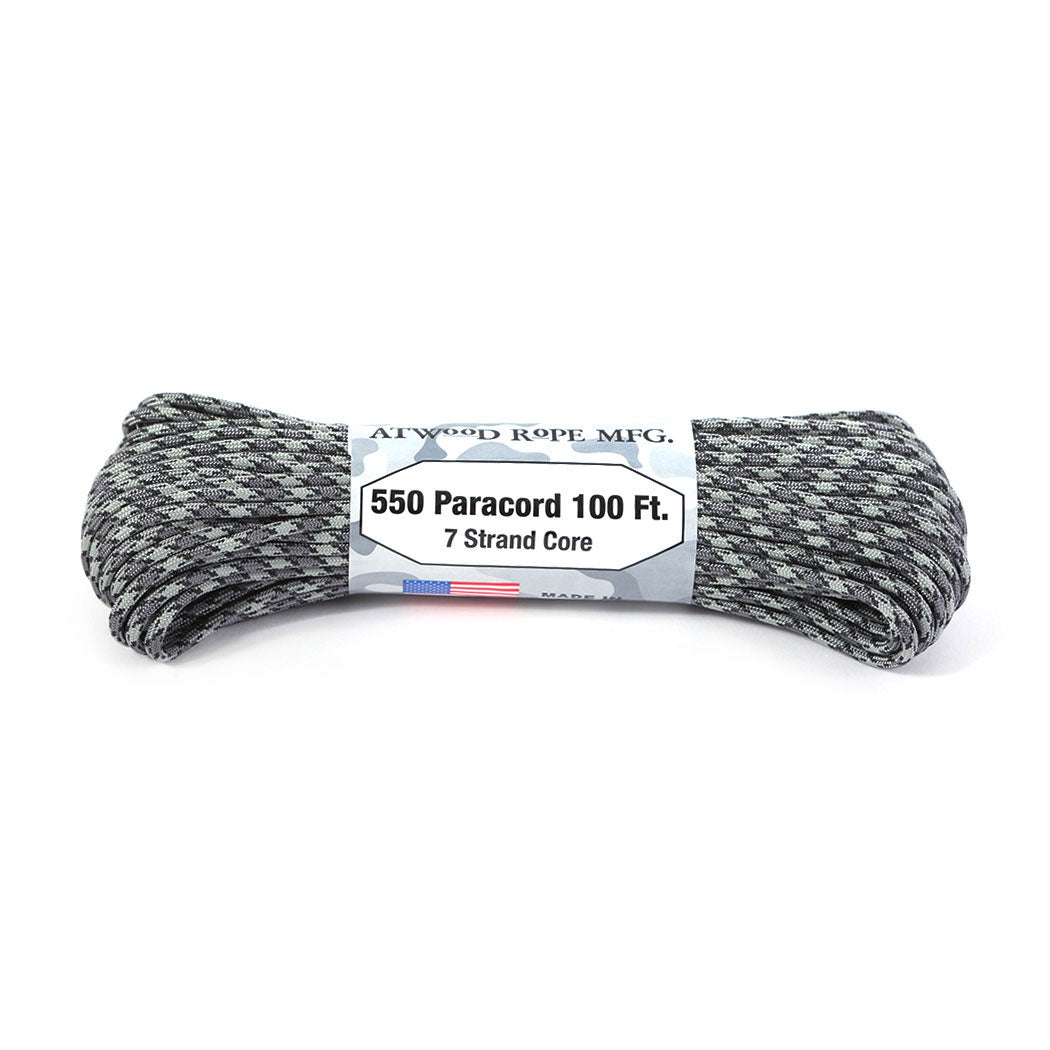 ノーブランド No Brand アトウッド・ロープ MFG ATWOOD ROPE MFG. パラコード 100フィート CAMO/PATTERN (14.Titanium) 14.Titanium