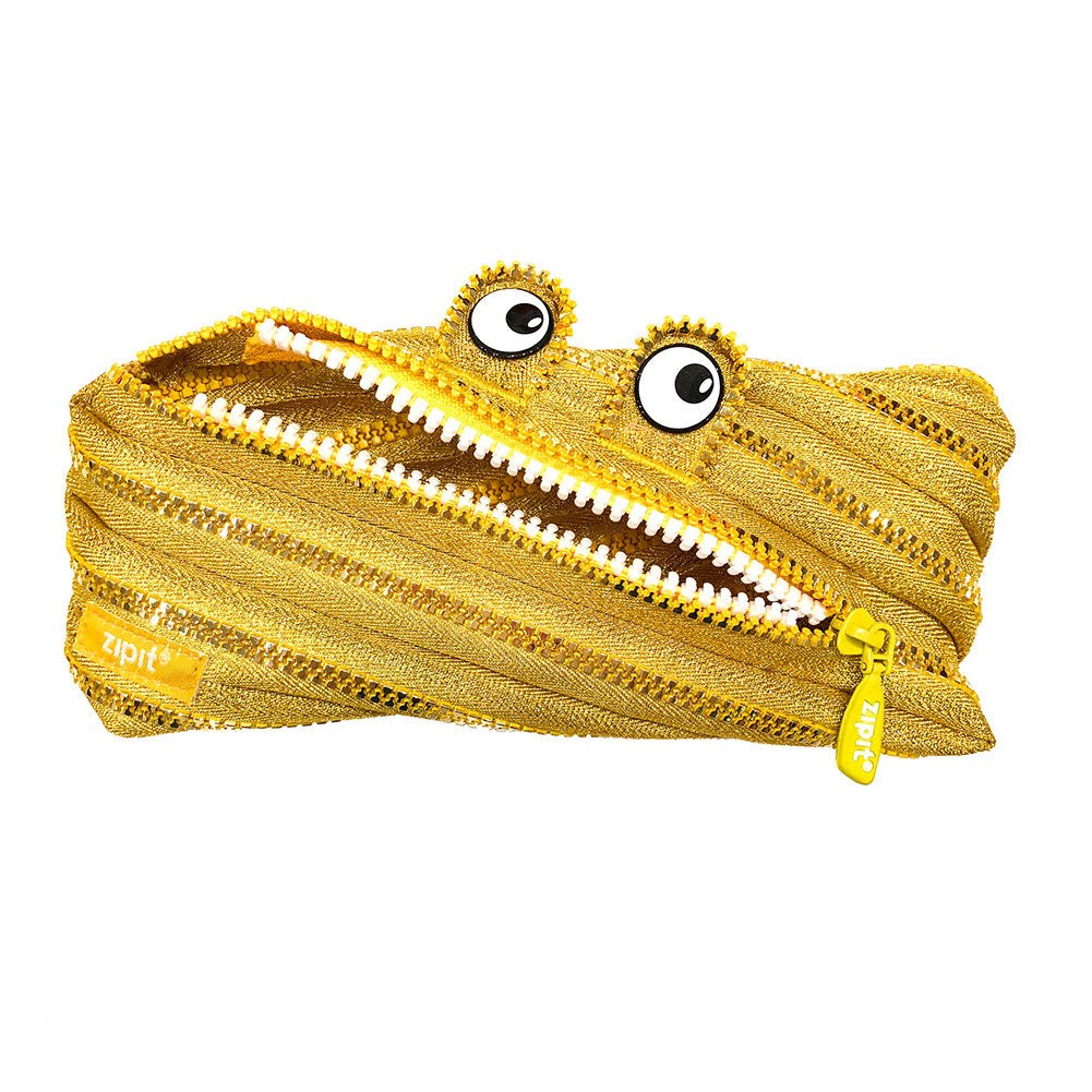 ノーブランド No Brand ジップイット zipit04 ペンケース,ゴールド