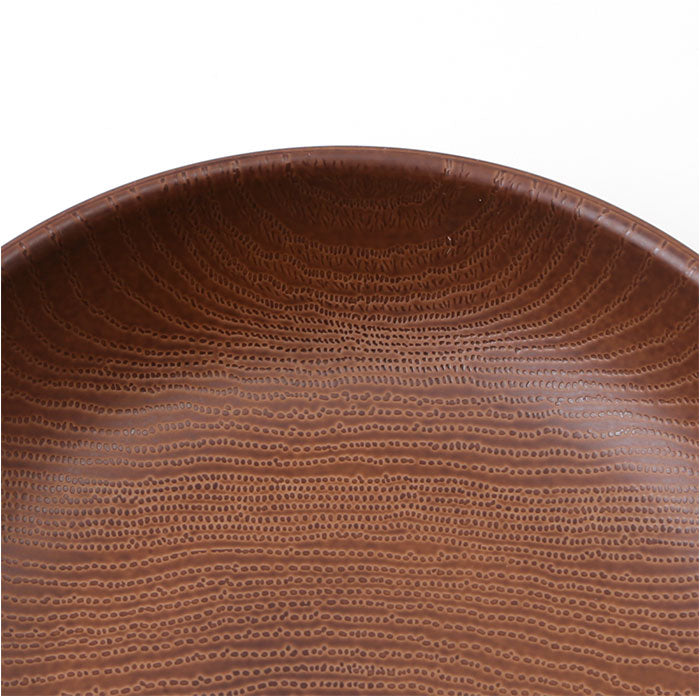 バックヤードファミリー BACKYARD FAMILY NH home 木目ラウンドプレートM (ブラウン) ブラウン