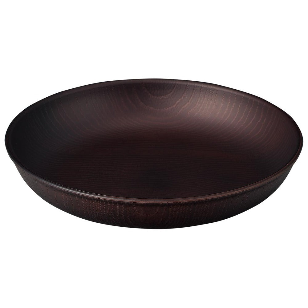 バックヤードファミリー BACKYARD FAMILY NH home 木目ラウンドプレートM (ダークブラウン) ダークブラウン