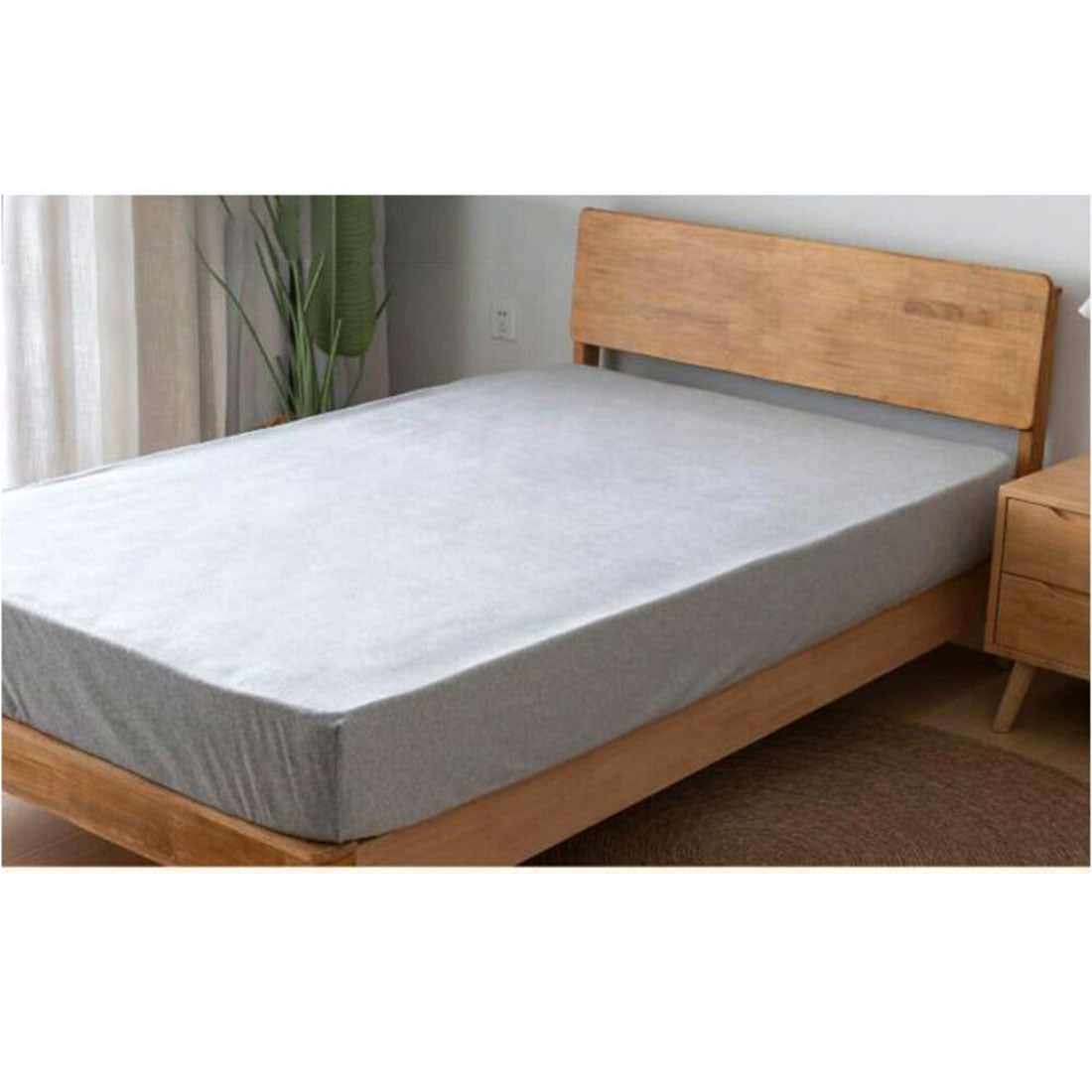 バックヤードファミリー BACKYARD FAMILY ボックスシーツ ダブル (杢グレー) 杢グレー