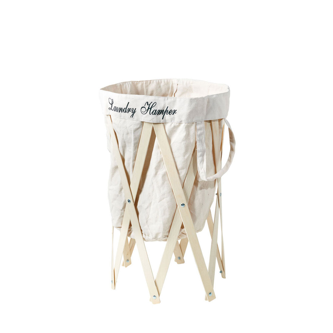 バックヤードファミリー BACKYARD FAMILY ランドリーハンパー (アイボリーxナチュラル) アイボリーxナチュラル