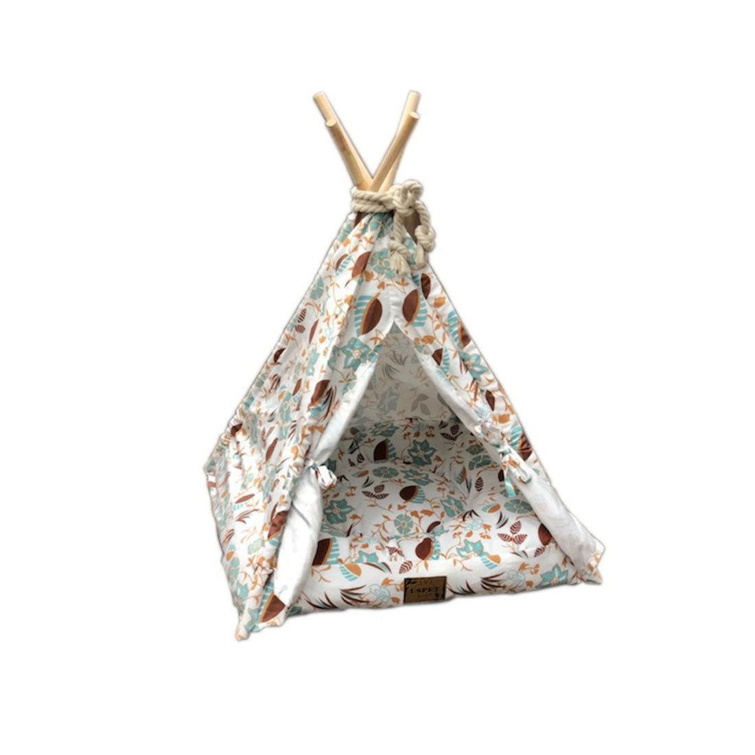 バックヤードファミリー BACKYARD FAMILY ペットティピーテント 【返品不可商品】 (スクエアxホワイト) スクエアxホワイト