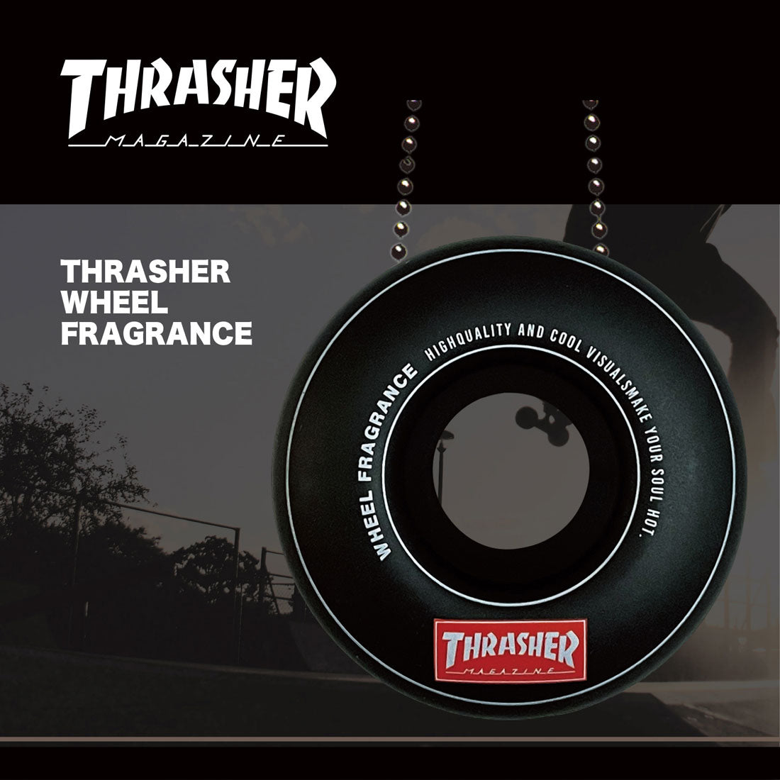 バックヤードファミリー BACKYARD FAMILY THRASHER ウィールフレグランス BodyDesign - A (ブラック) ブラック