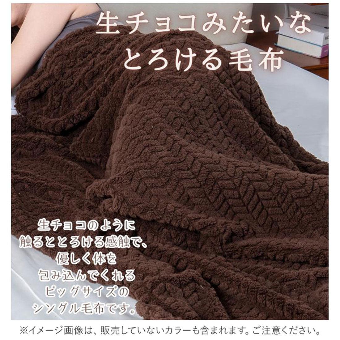 バックヤードファミリー BACKYARD FAMILY 立体模様毛布 シングル (ゼブラIV) ゼブラIV