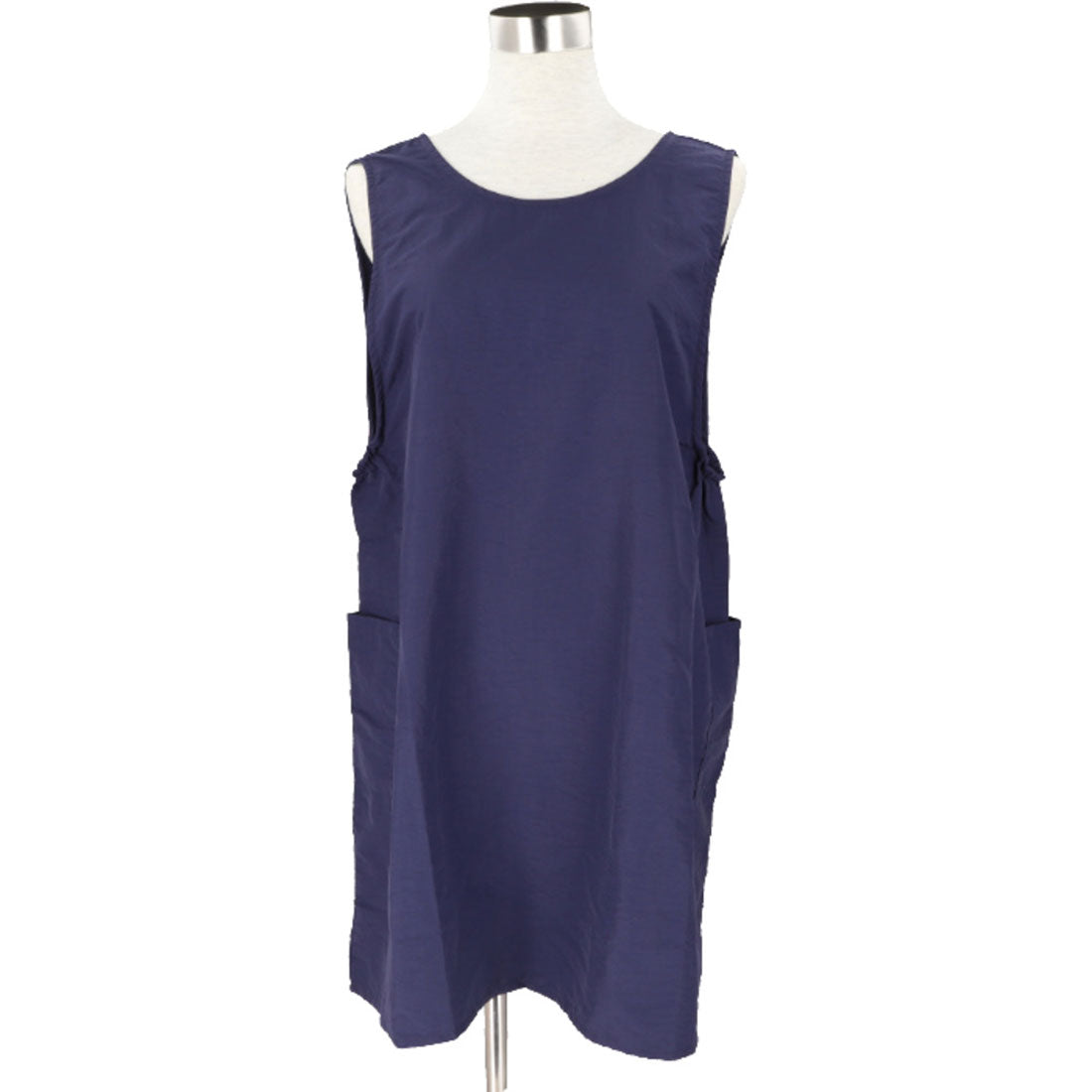 バックヤードファミリー BACKYARD FAMILY ナイロン無地後ろボタンエプロン (navy) navy