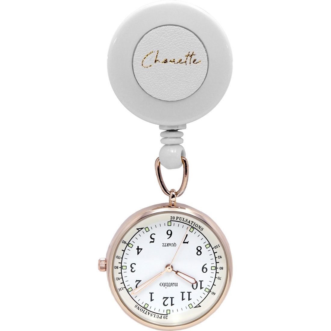 バックヤードファミリー BACKYARD FAMILY リール付きナースウォッチ コレット【返品不可商品】 (ライトグレー) ライトグレー