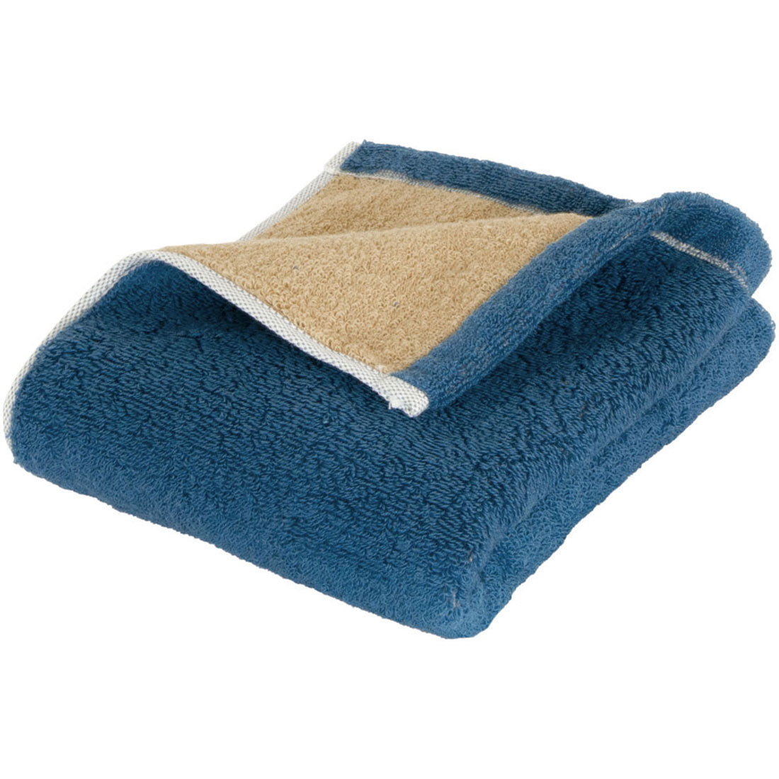 バックヤードファミリー BACKYARD FAMILY DAILY PRAIRIE リバーシブルフェイスタオル (ネイビー/ベージュ) ネイビー/ベージュ