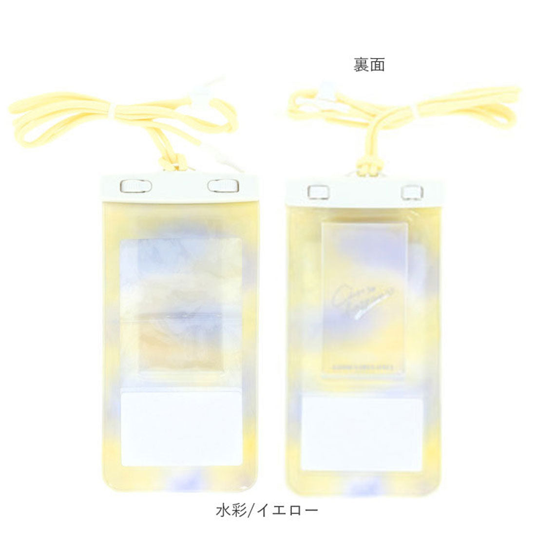 バックヤードファミリー BACKYARD FAMILY 防水スマホケース マルチ対応 (水彩/ピンク) 水彩/ピンク