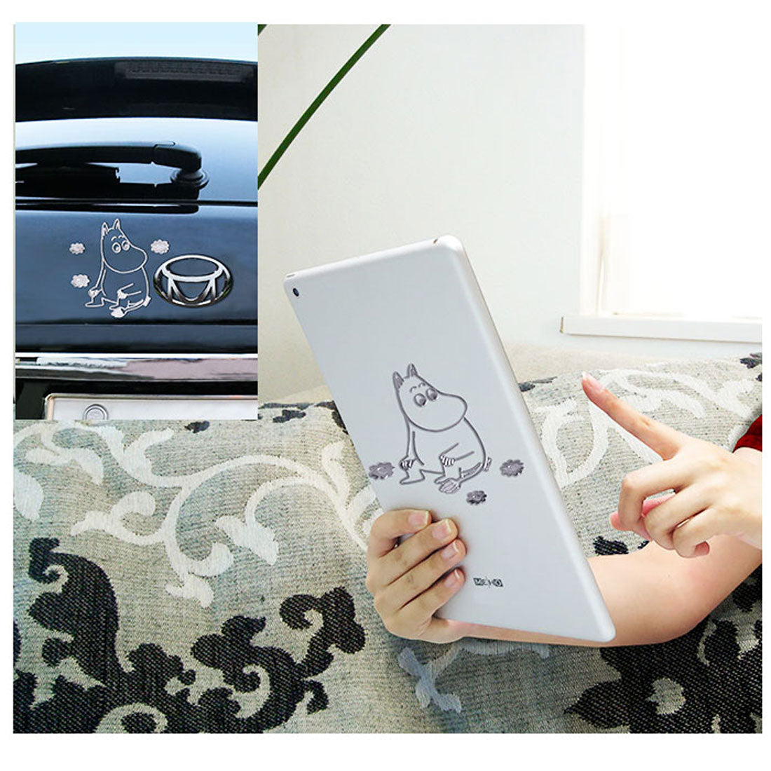 バックヤードファミリー BACKYARD FAMILY エンブレムステッカー スヌーピー リラックマ すみっコぐらし (デビルウイング/レッド) デビルウイング/レッド