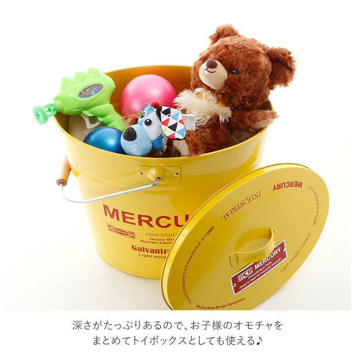 ノーブランド No Brand マーキュリー ブリキバケツ ふた付き