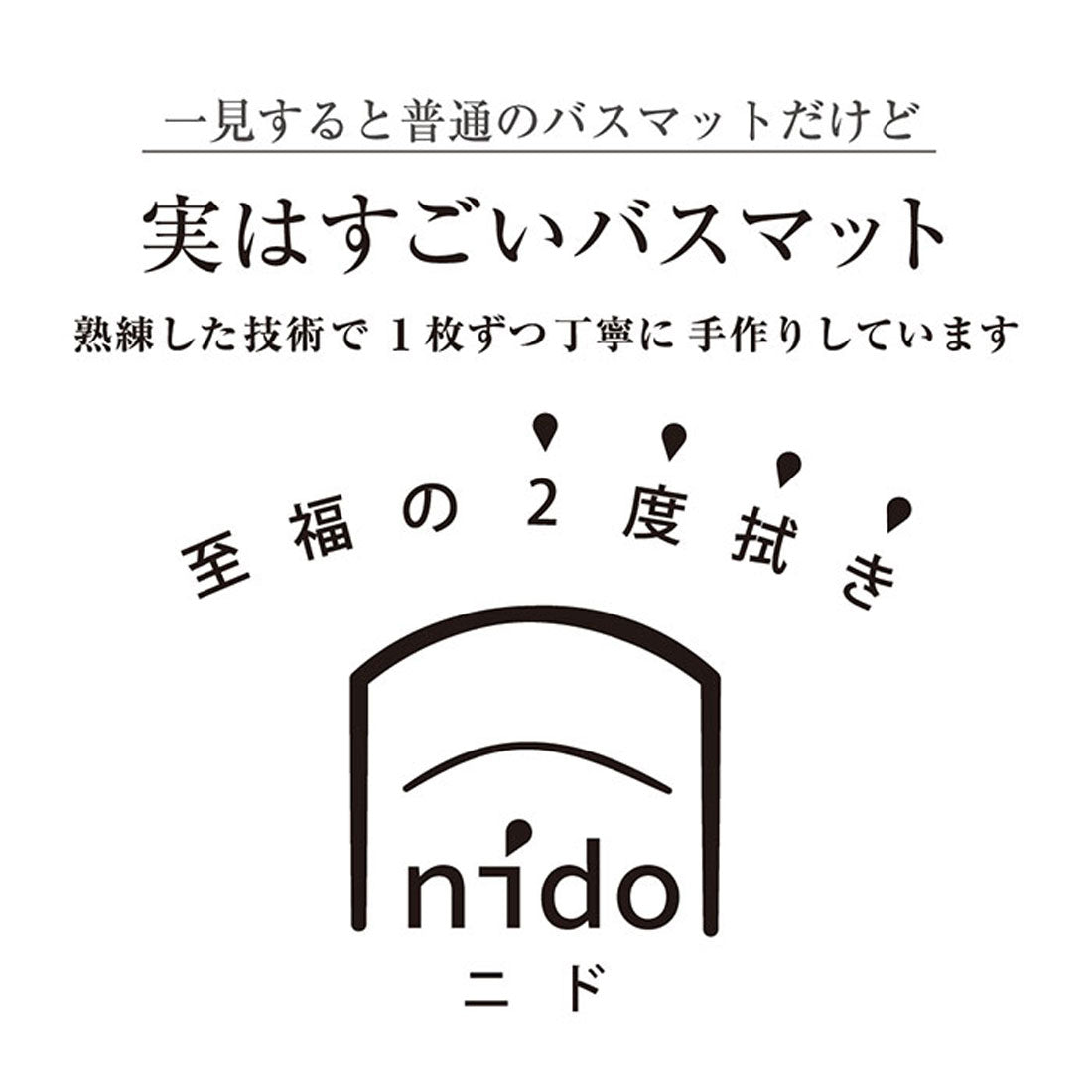 バックヤードファミリー BACKYARD FAMILY 実はすごいバスマット ニド 50x50cm (グリーン) グリーン