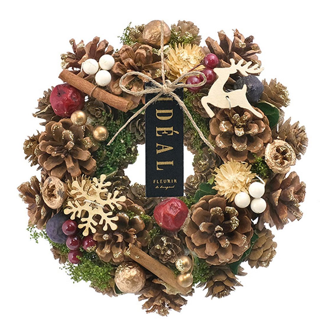 バックヤードファミリー BACKYARD FAMILY ナチュラルリース S (ブラウンフォレスト2024) ブラウンフォレスト2024