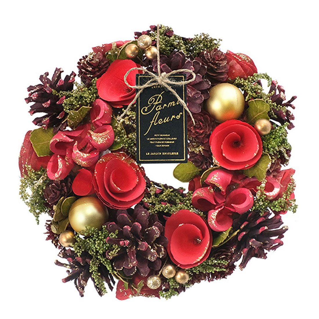 バックヤードファミリー BACKYARD FAMILY ナチュラルリース S (レッドゴージャス) レッドゴージャス