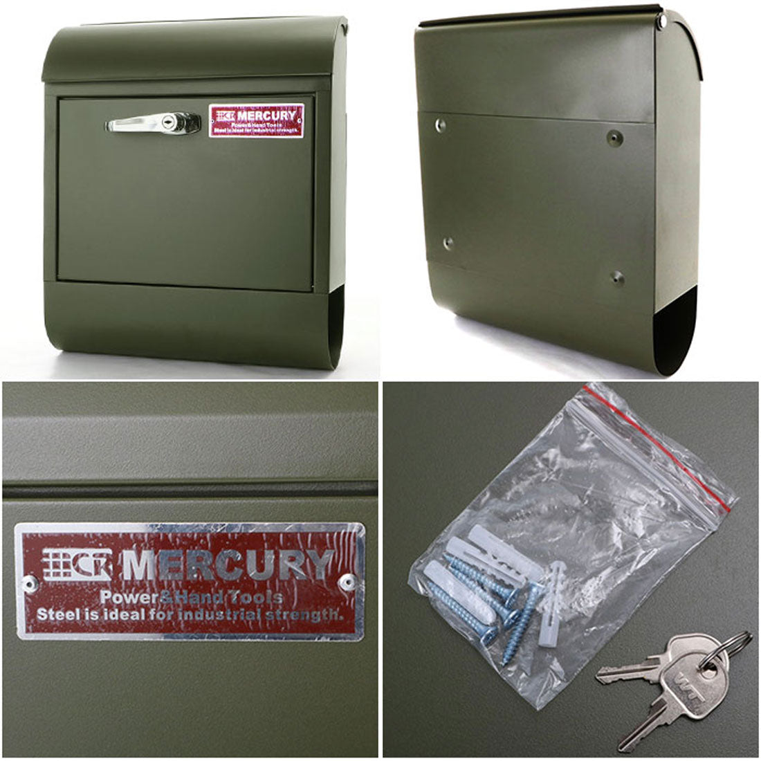 バックヤードファミリー BACKYARD FAMILY MERCURY マーキュリー ハンドルロック メールボックス (MEHAMAMBマットブラック) MEHAMAMBマットブラック