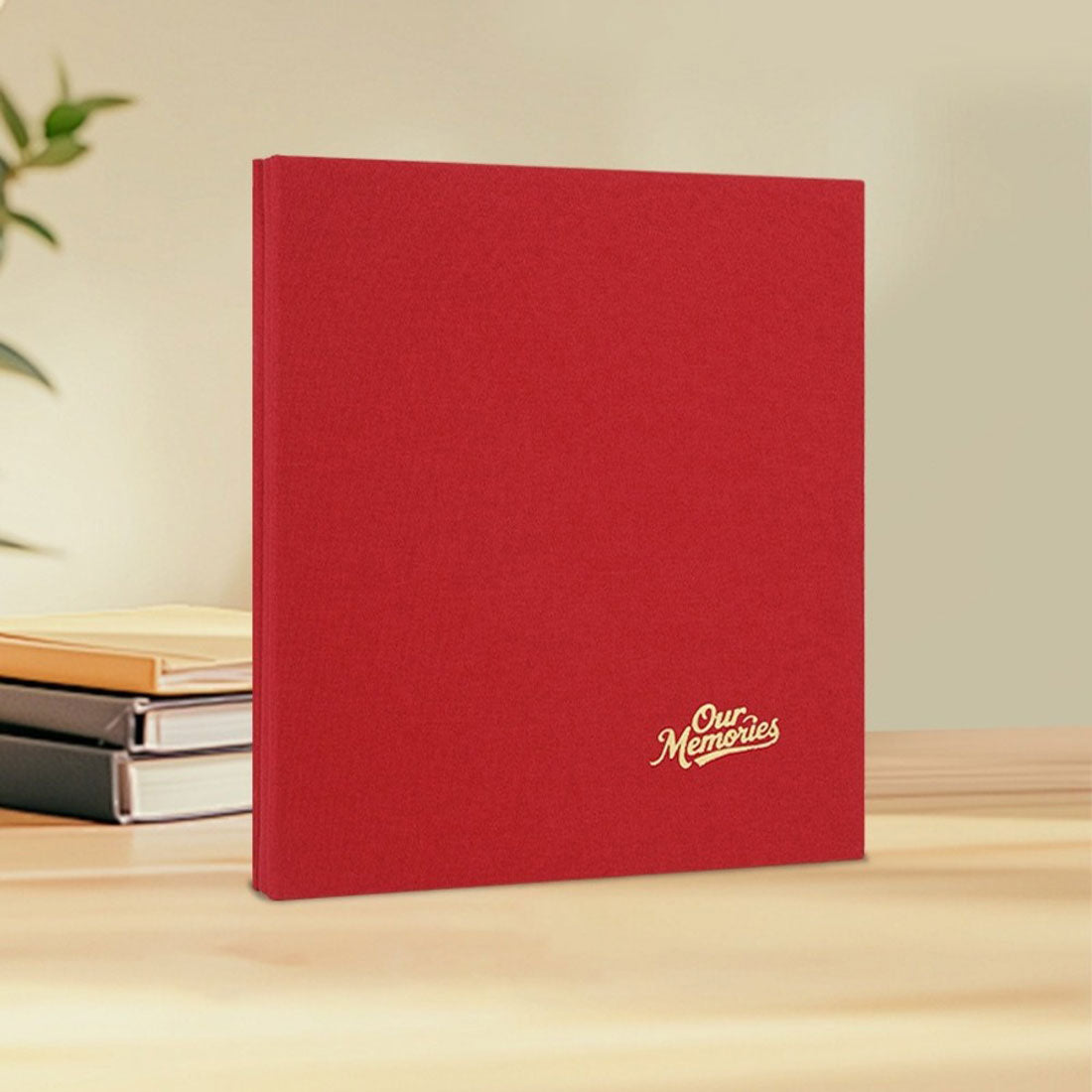 バックヤードファミリー BACKYARD FAMILY 貼るタイプ アルバム 大容量 (レッド) レッド