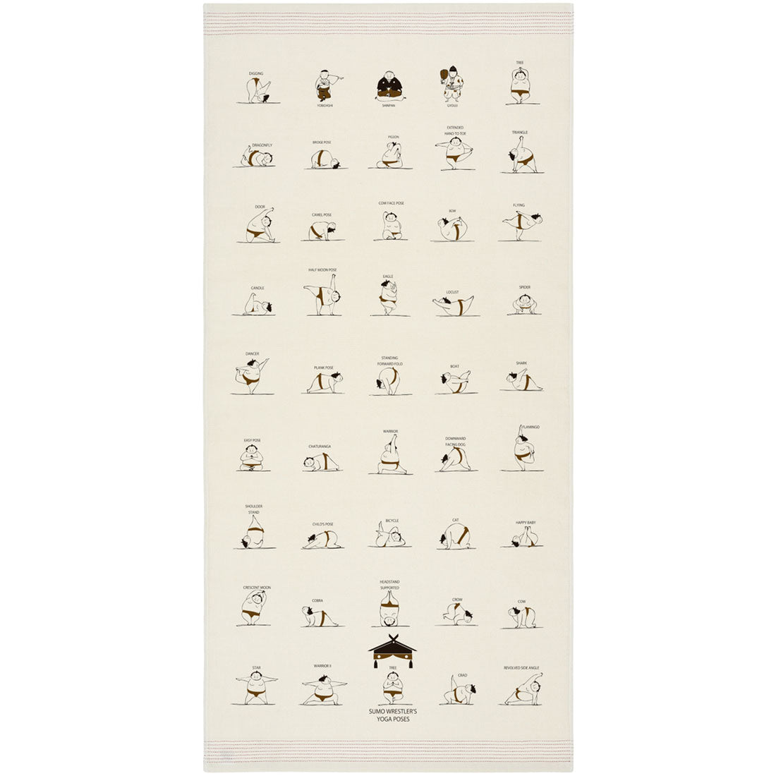 ノーブランド No Brand 布ごよみ タオルてぬぐい,すもうヨガ