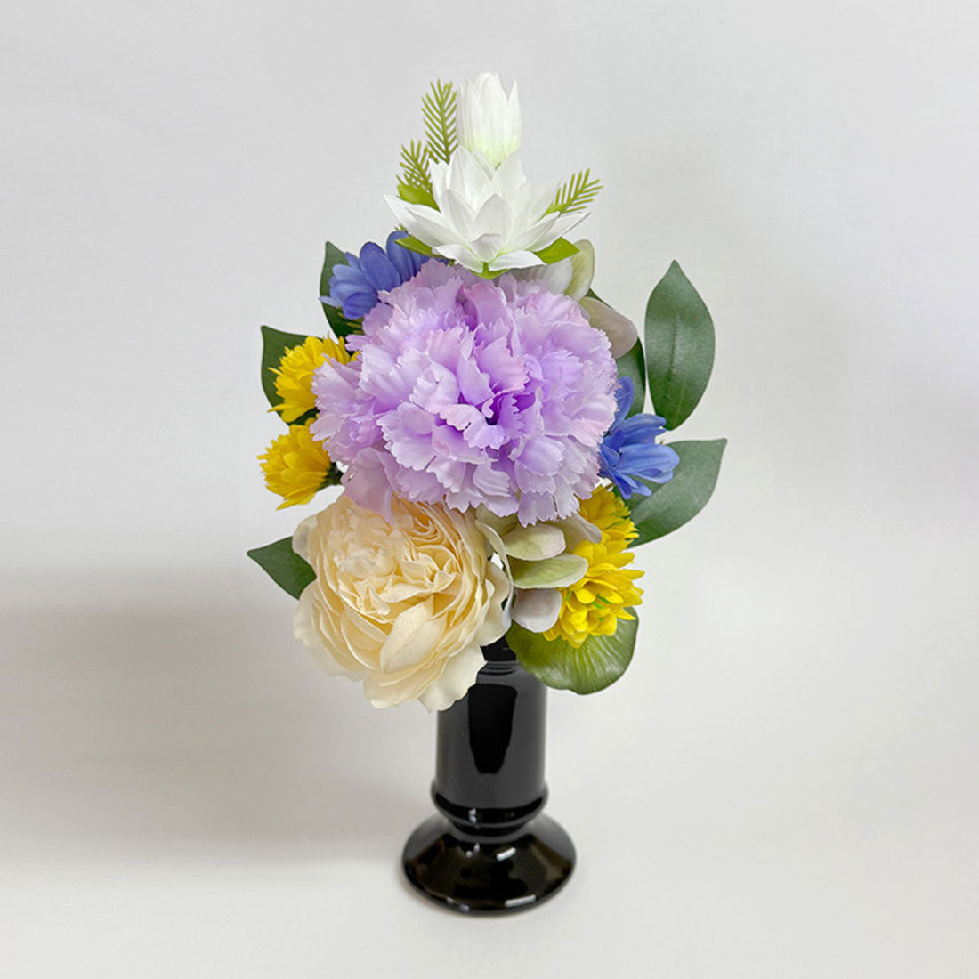 バックヤードファミリー BACKYARD FAMILY アーティフィシャルフラワー仏花 花連 花器付 (パープル) パープル