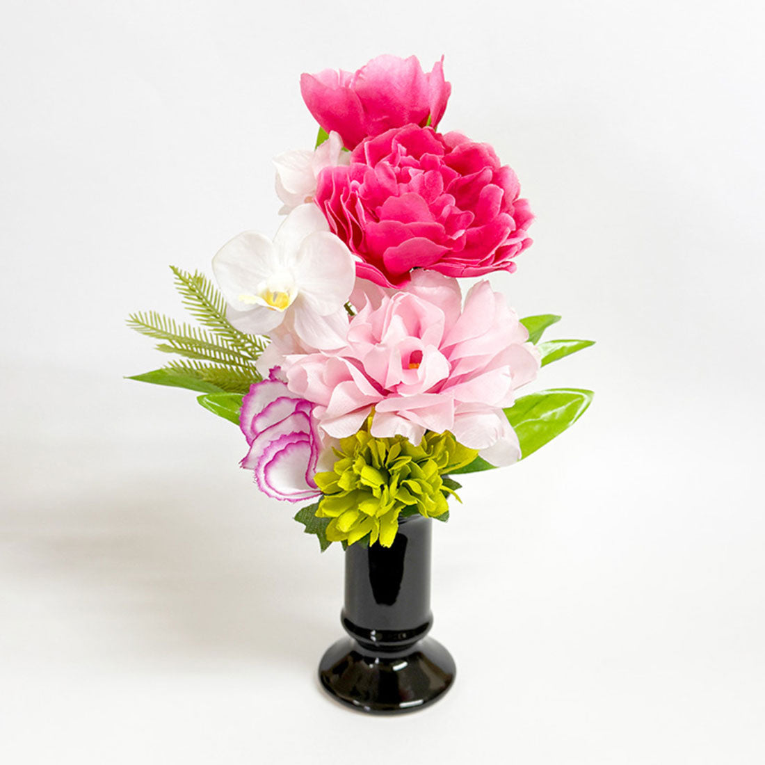 バックヤードファミリー BACKYARD FAMILY アーティフィシャルフラワー仏花 花連 花器付 (ピンク) ピンク