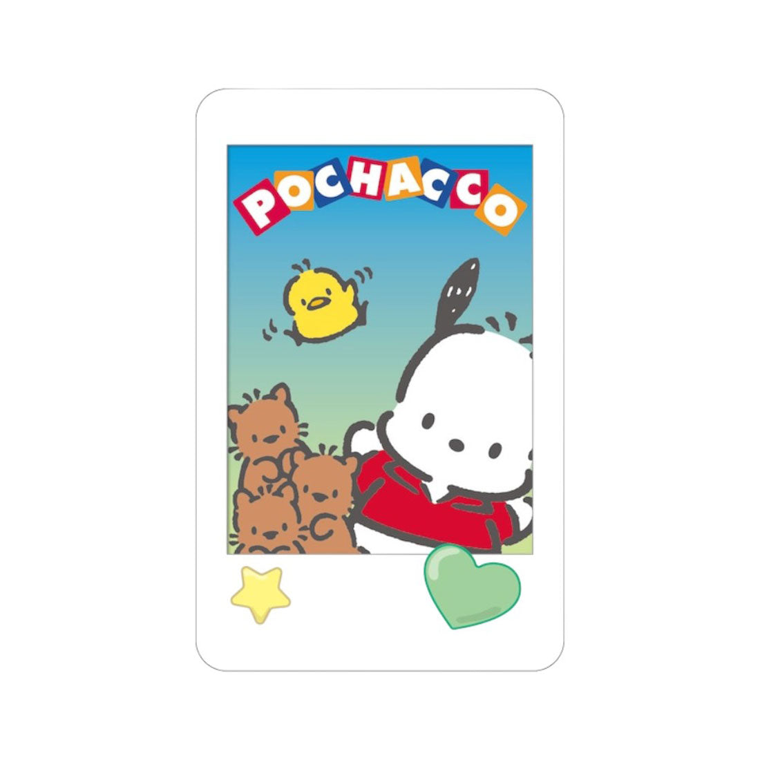バックヤードファミリー BACKYARD FAMILY まじかる百貨店ステッカー ミニフォト風デザイン (ポチャッコ) ポチャッコ