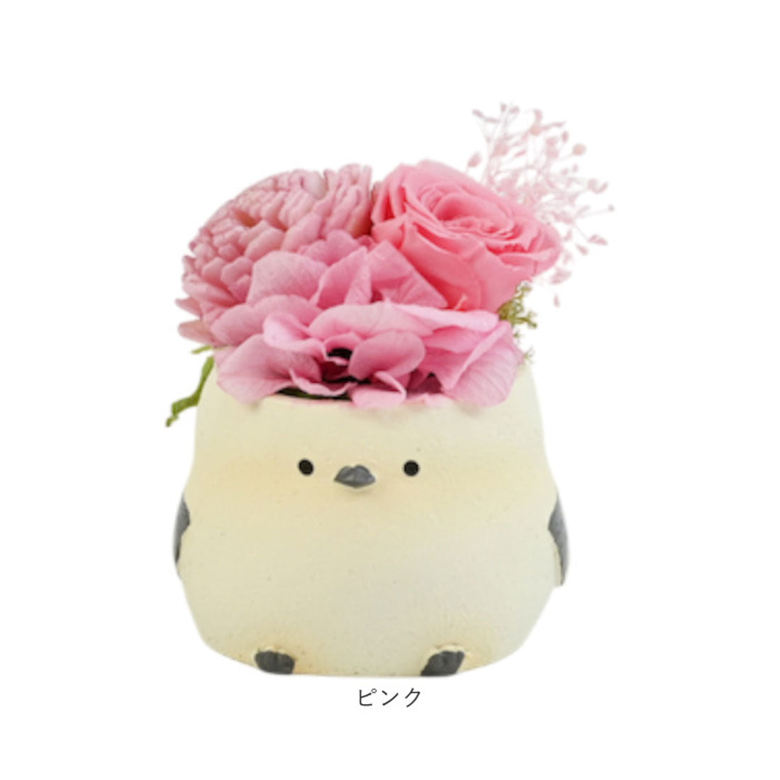 バックヤードファミリー BACKYARD FAMILY プリザーブドフラワー シマエナガ (ブルー) ブルー