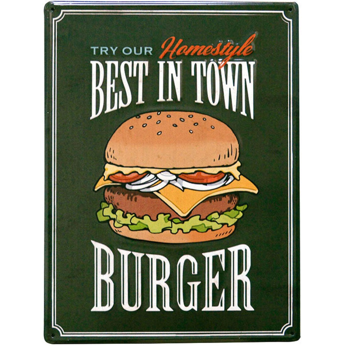 バックヤードファミリー BACKYARD FAMILY デザインボードメタル L,165682.ハンバーガー