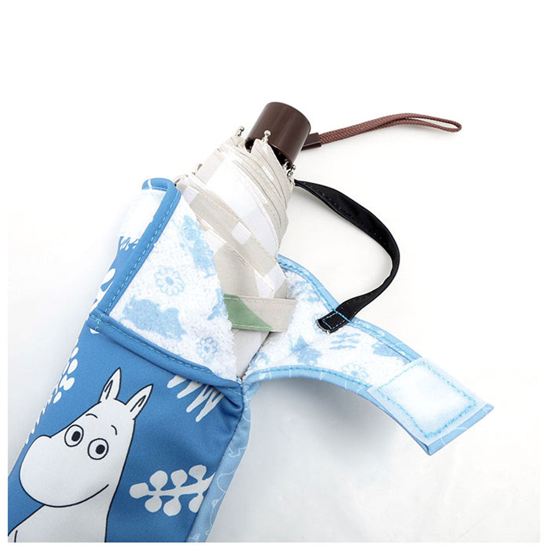 バックヤードファミリー BACKYARD FAMILY くるポン 折りたたみ傘 ケース キャラクター (ムーミンワンポイント) ムーミンワンポイント