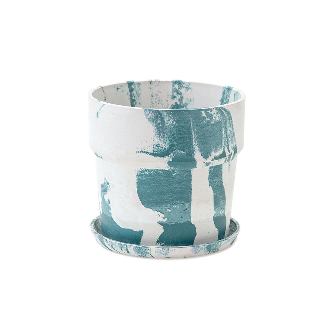 バックヤードファミリー BACKYARD FAMILY アーバンプランツポット マーブル ソリッド 6号サイズ,80995.ミルク/ブルーベリー