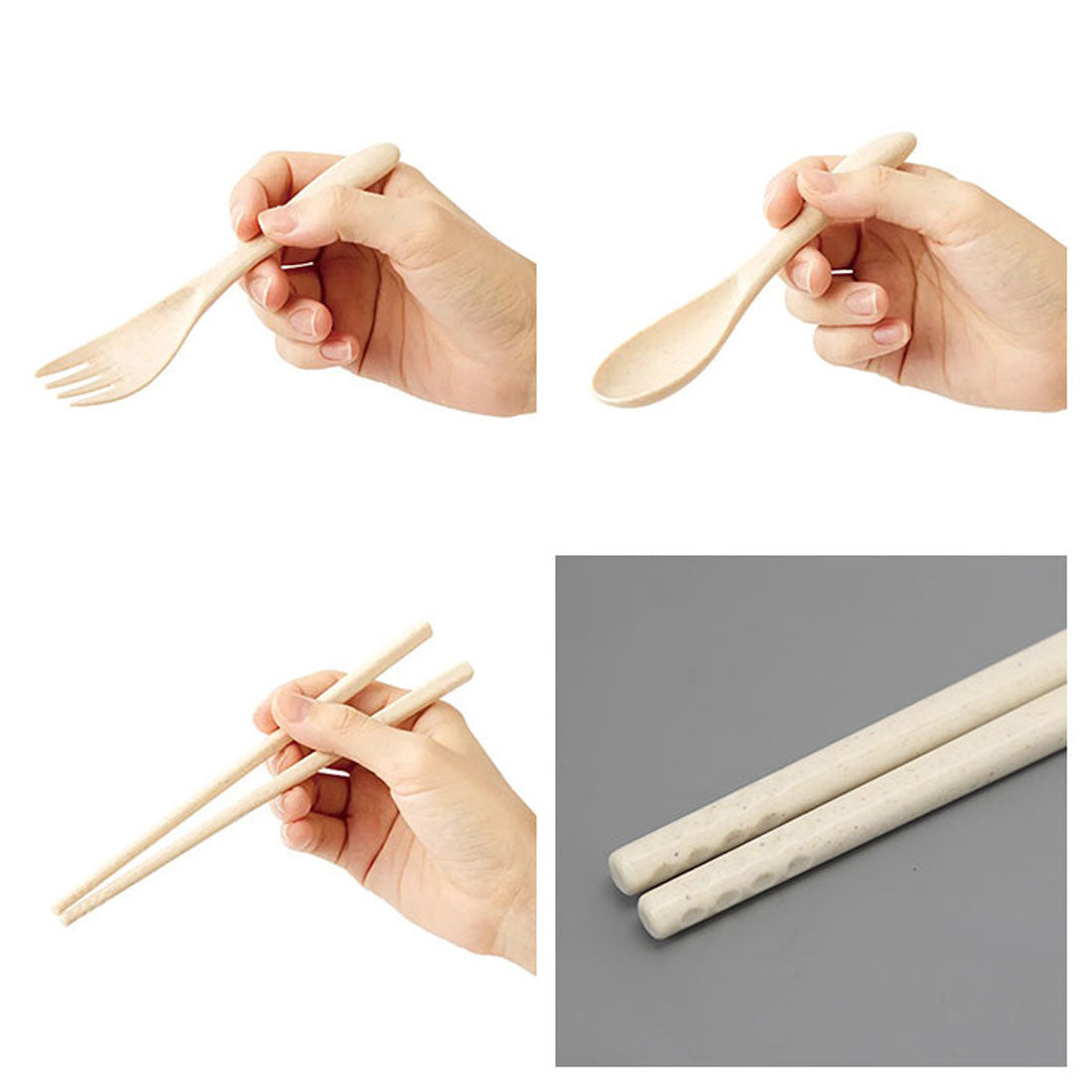 バックヤードファミリー BACKYARD FAMILY カトラリー3点セット バンブーファイバー入りタイプ【返品不可商品】 (ナチュラル) ナチュラル