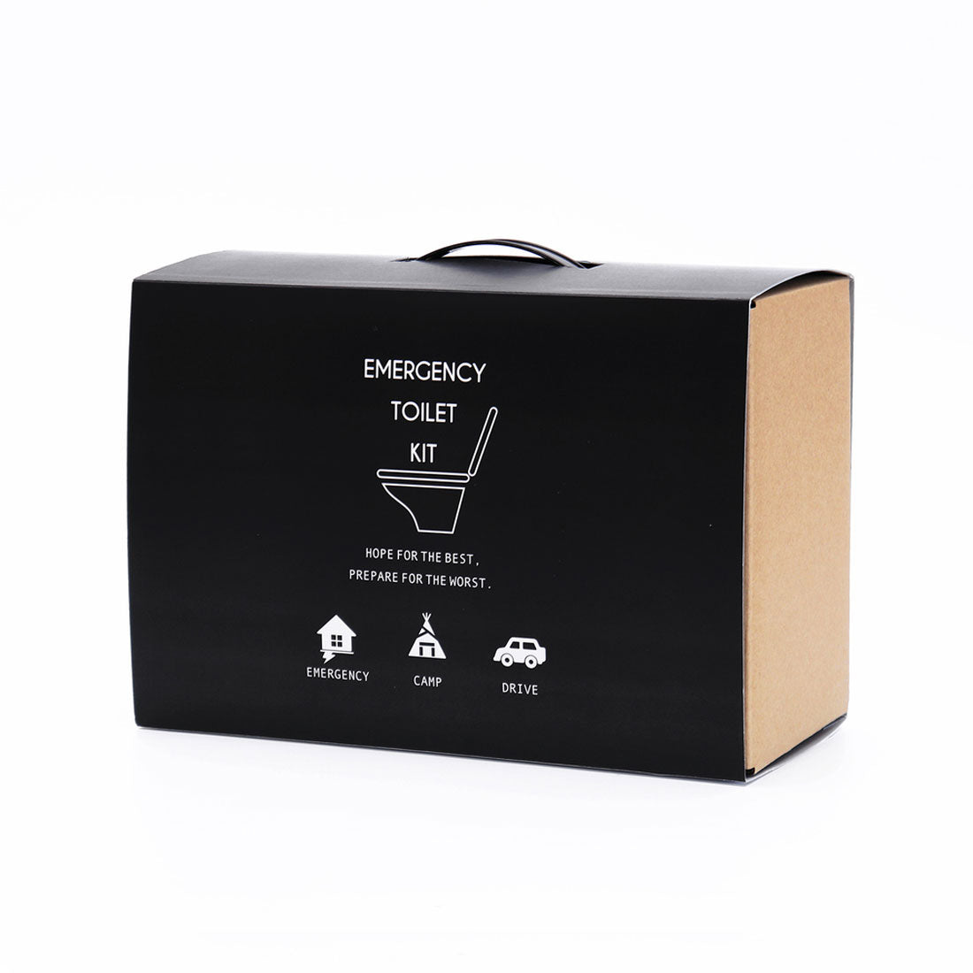 バックヤードファミリー BACKYARD FAMILY 非常用トイレ 10回 凝固剤 簡易トイレ【返品不可商品】,ブラウン