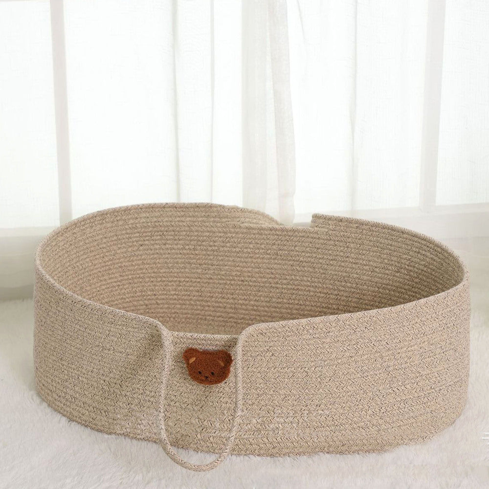 バックヤードファミリー BACKYARD FAMILY ベビーバスケット babysrt23【返品不可商品】 (サンドベージュ×熊) サンドベージュ×熊