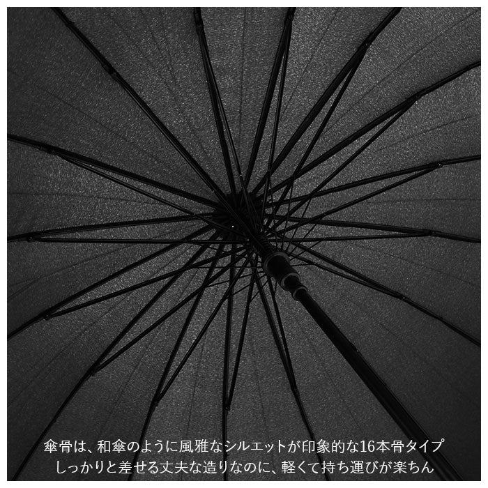 バックヤードファミリー BACKYARD FAMILY Natural basic レディース 傘 55cm 16本骨 無地