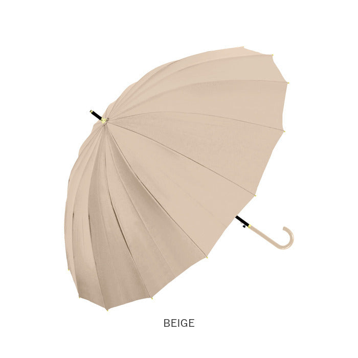 バックヤードファミリー BACKYARD FAMILY Natural basic レディース 傘 55cm 16本骨 無地