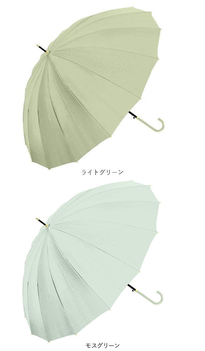 バックヤードファミリー BACKYARD FAMILY Natural basic レディース 傘 55cm 16本骨 無地