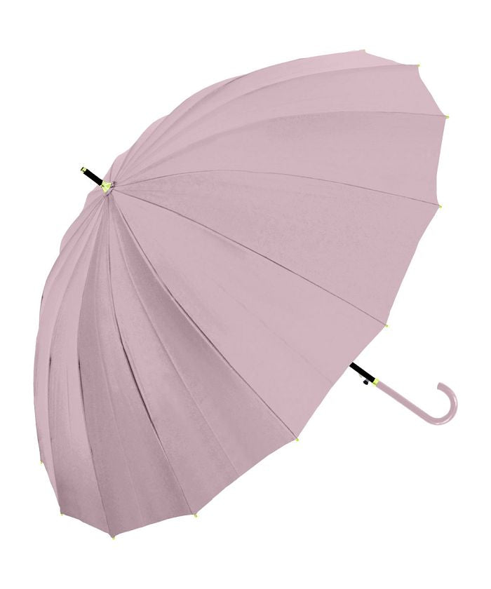 バックヤードファミリー BACKYARD FAMILY Natural basic レディース 傘 55cm 16本骨 無地,PURPLE