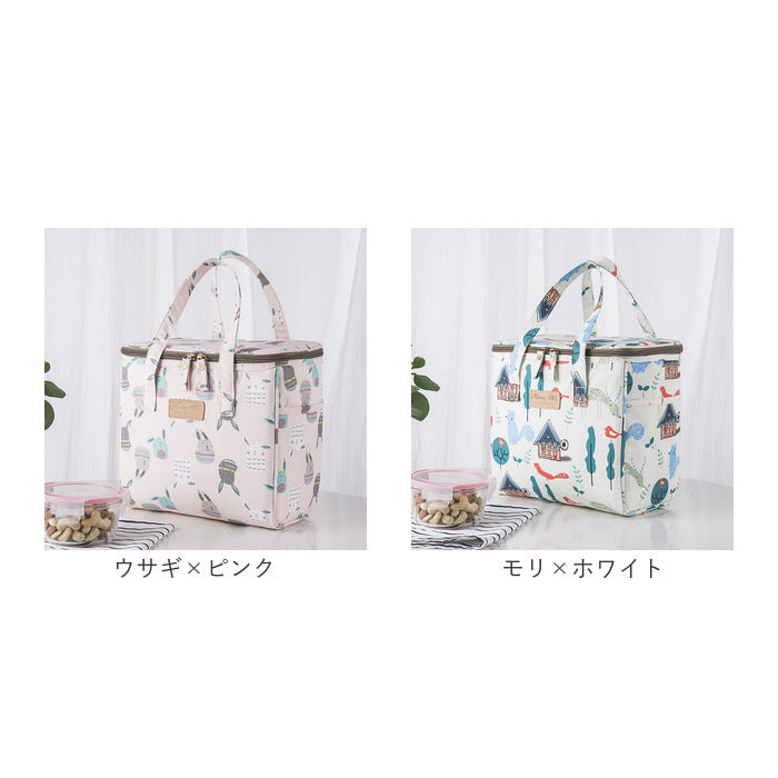 バックヤードファミリー BACKYARD FAMILY 保温 保冷 ランチバッグ 大きめ 撥水 yskmg5428 (アルパカ×ピンク) アルパカ×ピンク