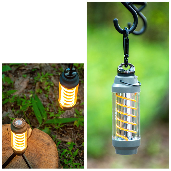 バックヤードファミリー BACKYARD FAMILY SPYROLL スパイロー LEDランタン (Khaki) Khaki