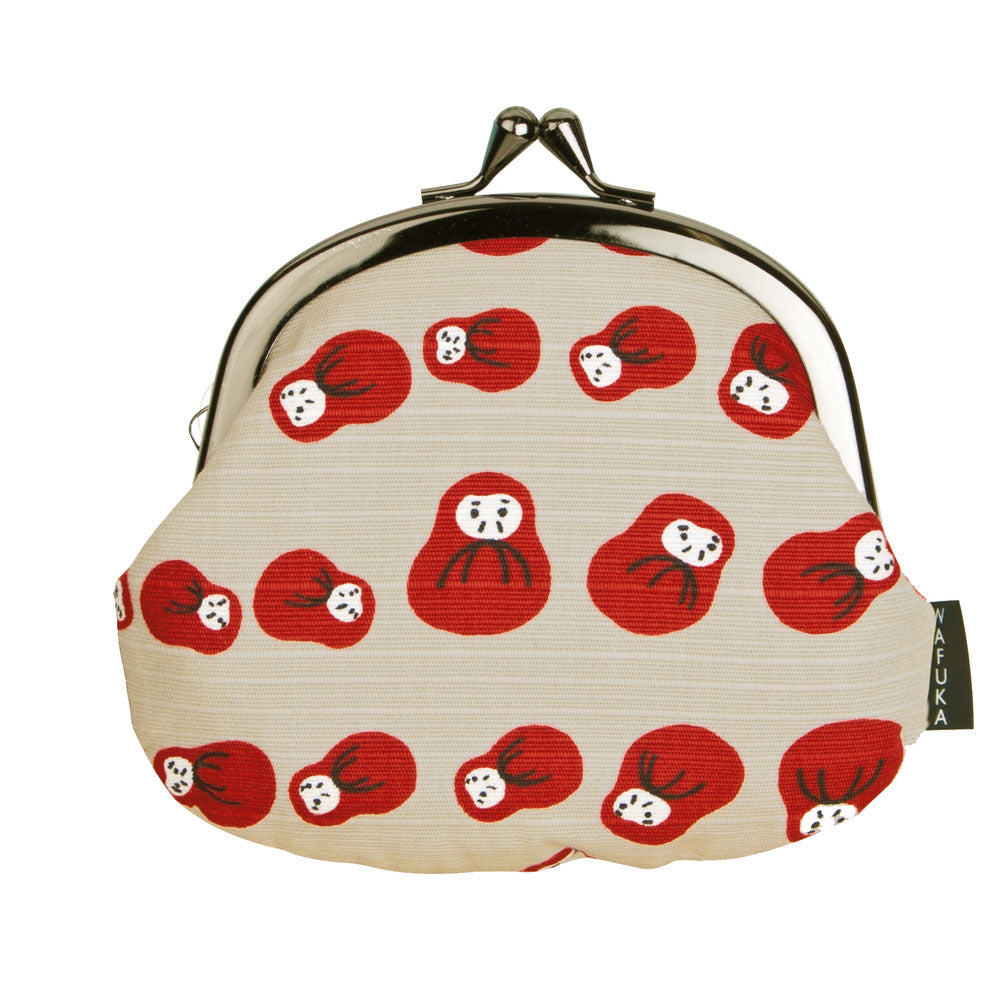 ノーブランド No Brand 和布華 WAFUKA 風呂敷和小物 3.3寸がま口ポーチ,ころんだるま