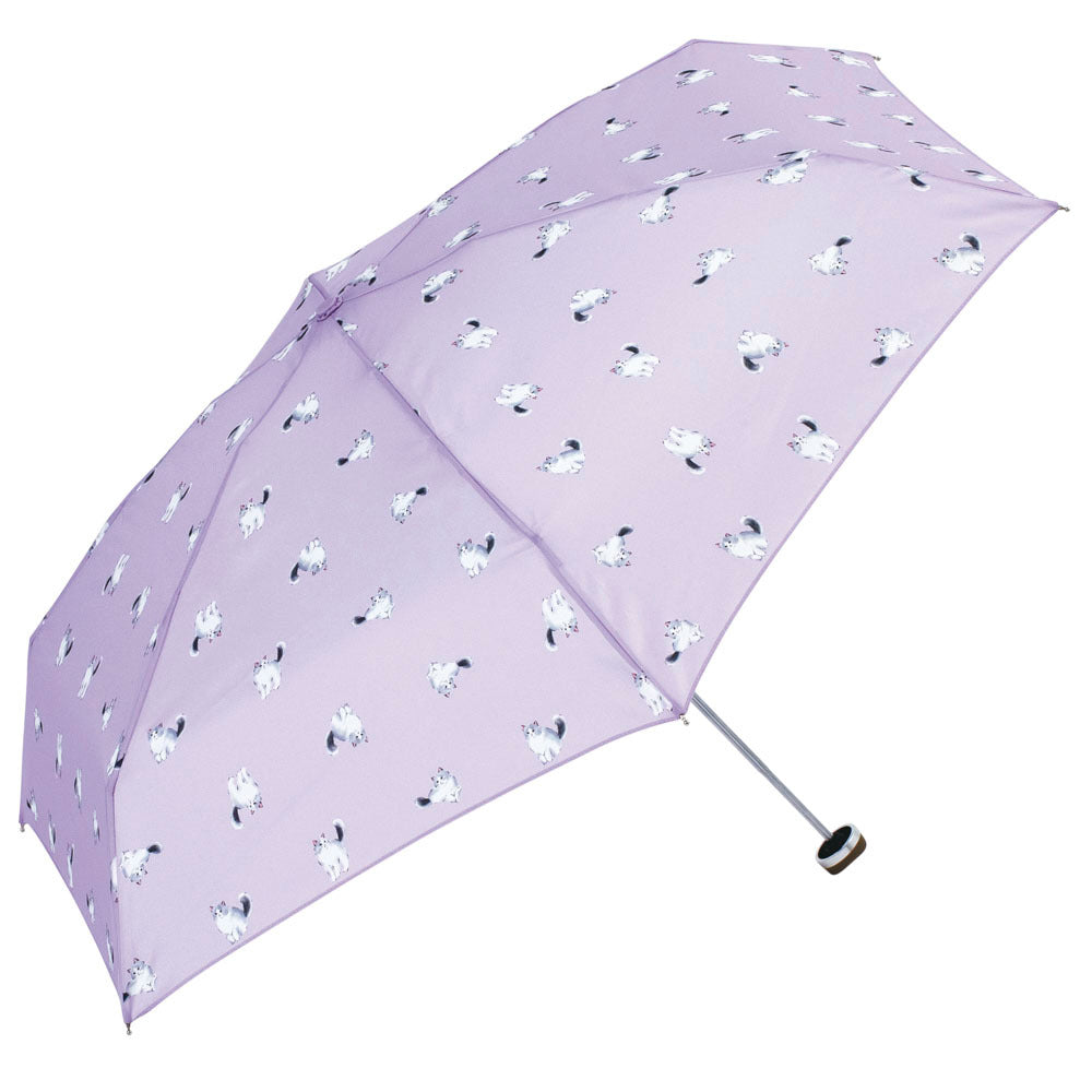 バックヤードファミリー BACKYARD FAMILY because トートバッグ 折りたたみ傘 (キャッツパープル) キャッツパープル