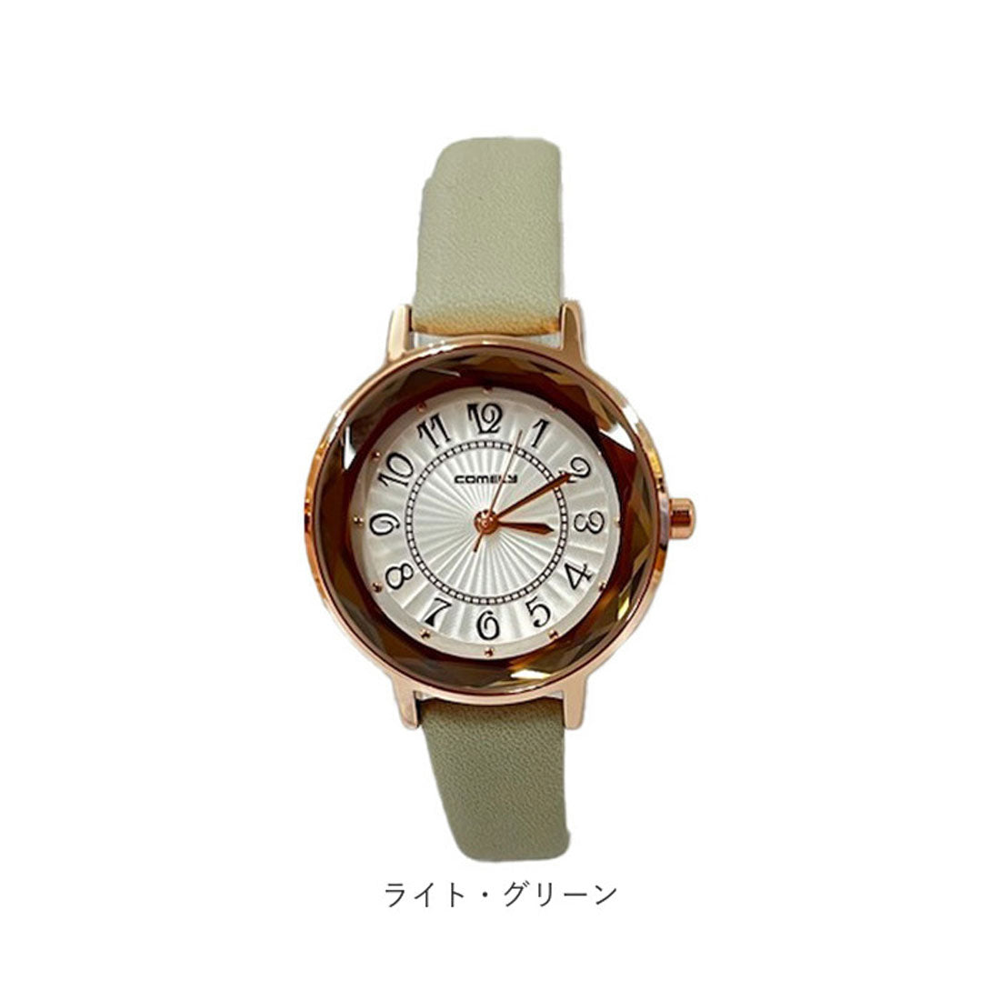 バックヤードファミリー BACKYARD FAMILY 合皮リストウオッチ (ライト・グリーン) ライト・グリーン