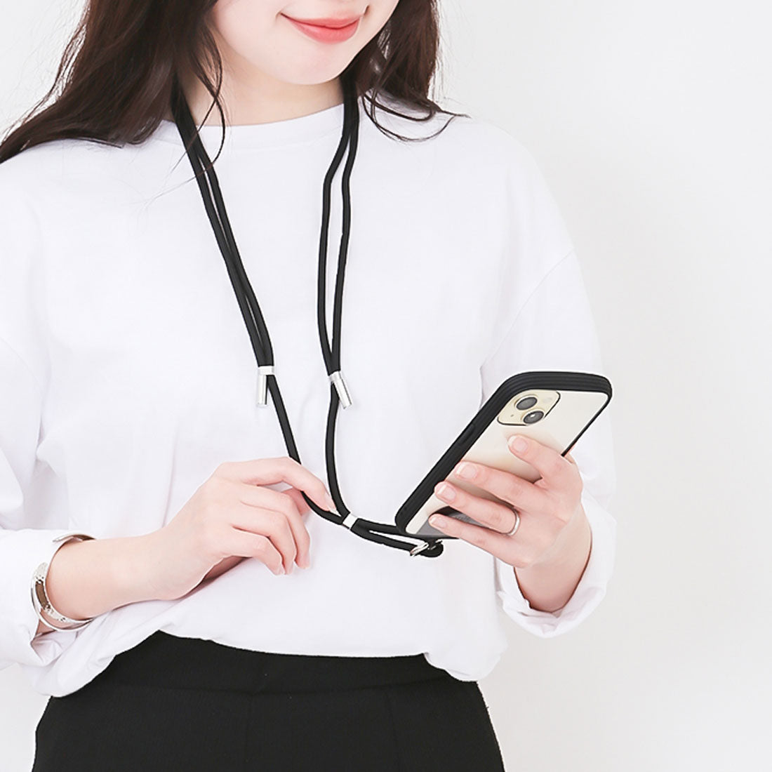 バックヤードファミリー BACKYARD FAMILY iPhone15/14兼用背面型ケース (ベージュ) ベージュ