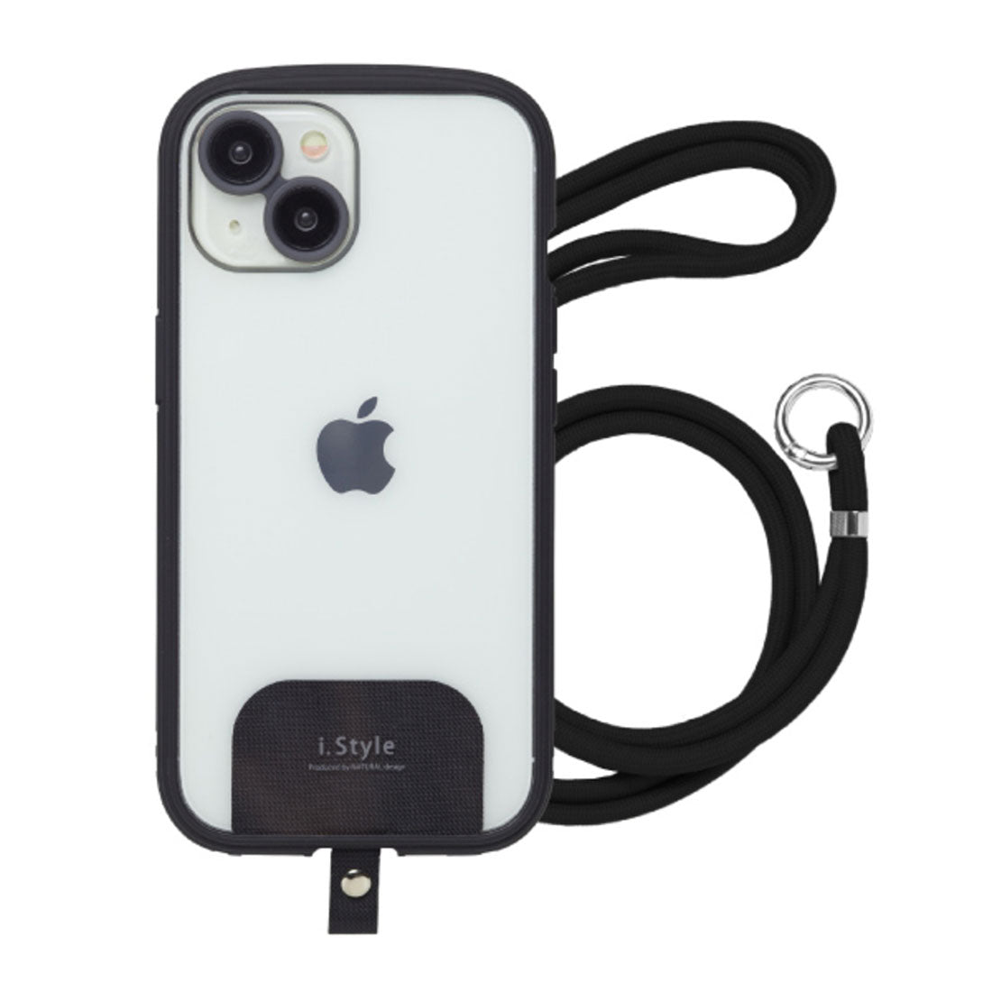 バックヤードファミリー BACKYARD FAMILY iPhone15/14兼用背面型ケース (ブラック) ブラック