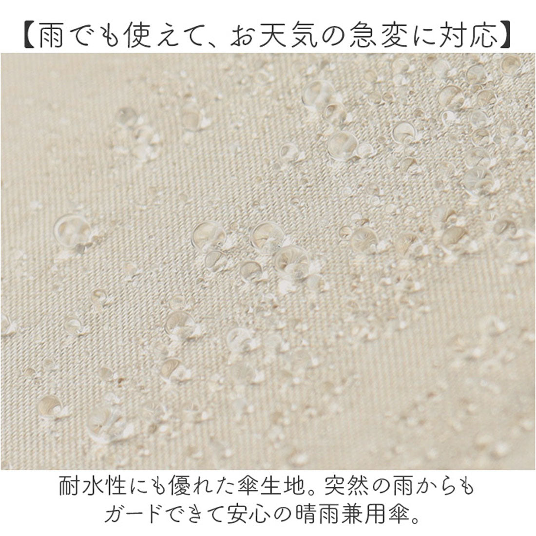 バックヤードファミリー BACKYARD FAMILY because ビコーズ ポーチ付き 晴雨兼用 折りたたみ傘 (サックス) サックス