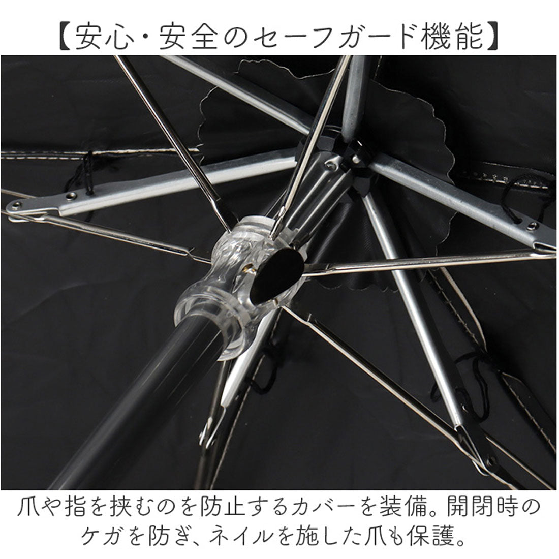 バックヤードファミリー BACKYARD FAMILY because ビコーズ ポーチ付き 晴雨兼用 折りたたみ傘 (サックス) サックス