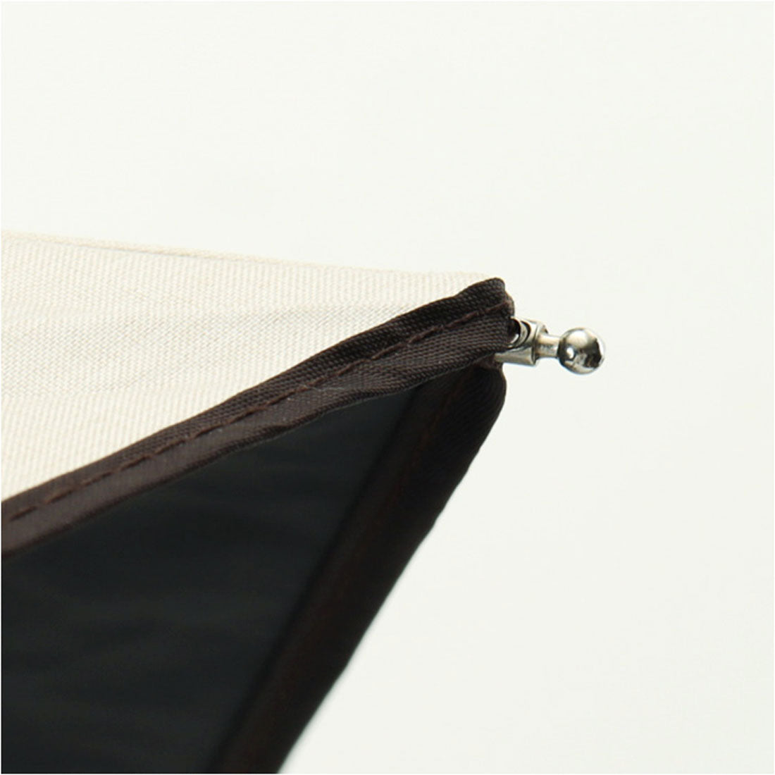 バックヤードファミリー BACKYARD FAMILY because ビコーズ ポーチ付き 晴雨兼用 折りたたみ傘 (サックス) サックス